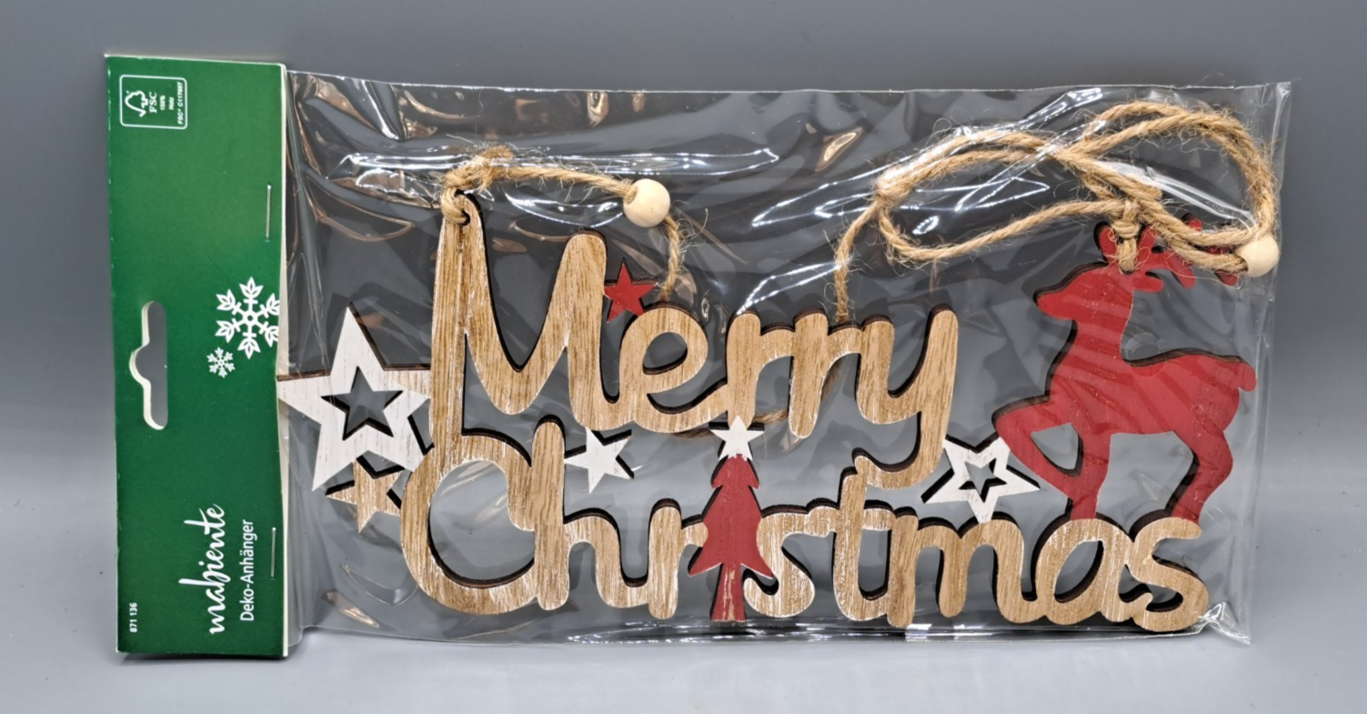 Mabiente Deko-Anhänger Merry Christmas